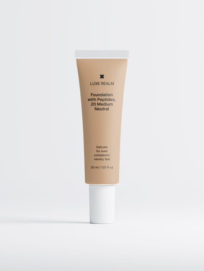 Luxe Realm Foundation with Peptides, 20 Medium Neutral