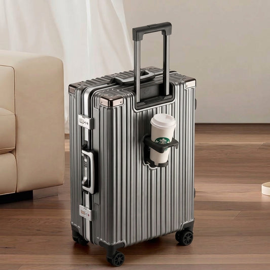 Aluminum Frame Large-Capacity Rolling Suitcase Luggage
