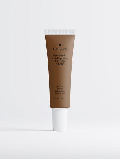 Luxe Realm Foundation with Peptides, 40 Deep Neutral