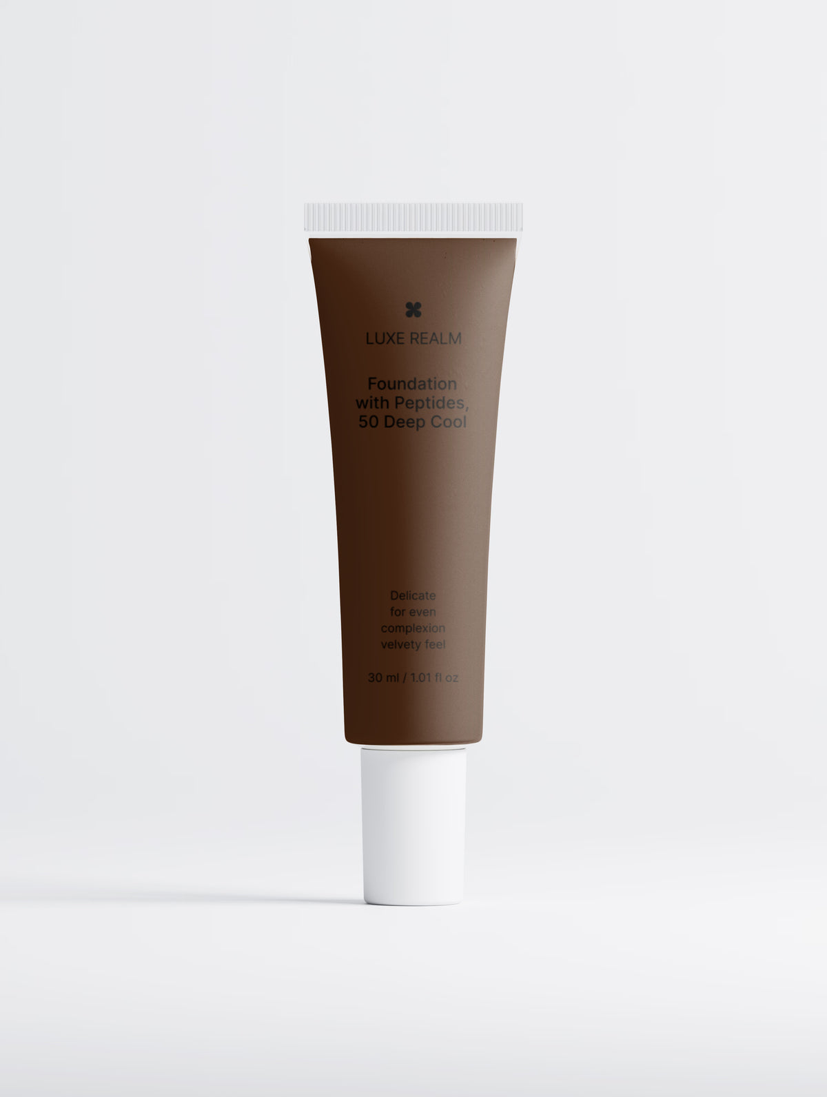 Luxe Realm Foundation with Peptides, 50 Deep Cool